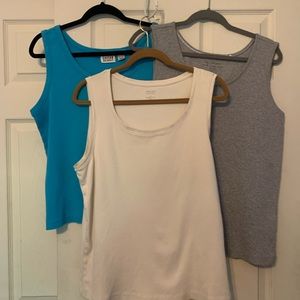 Chico’s tank tops, bundle of 3, size 3